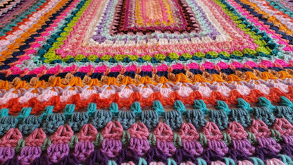 Glitzy Rectangle Afghan Crochet Pattern