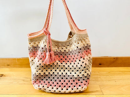 Granny Square Scrap Bag Crochet Pattern