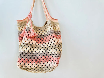 Granny Square Scrap Bag Crochet Pattern