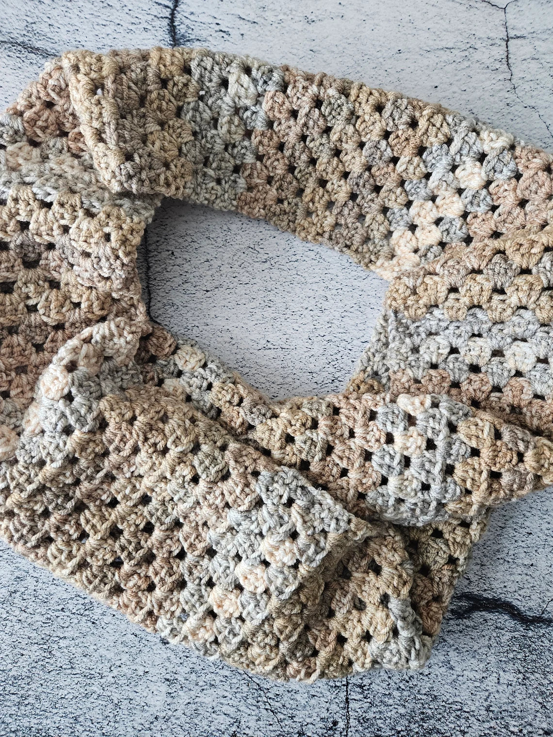Granny Stripe Scarf Crochet Pattern