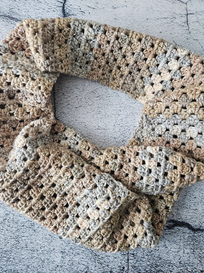 Granny Stripe Scarf Crochet Pattern