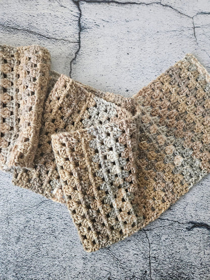 Granny Stripe Scarf Crochet Pattern