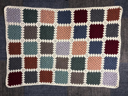 Granny's Bulky Patchwork Throw Crochet Pattern
