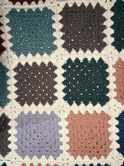 Granny's Bulky Patchwork Throw Crochet Pattern