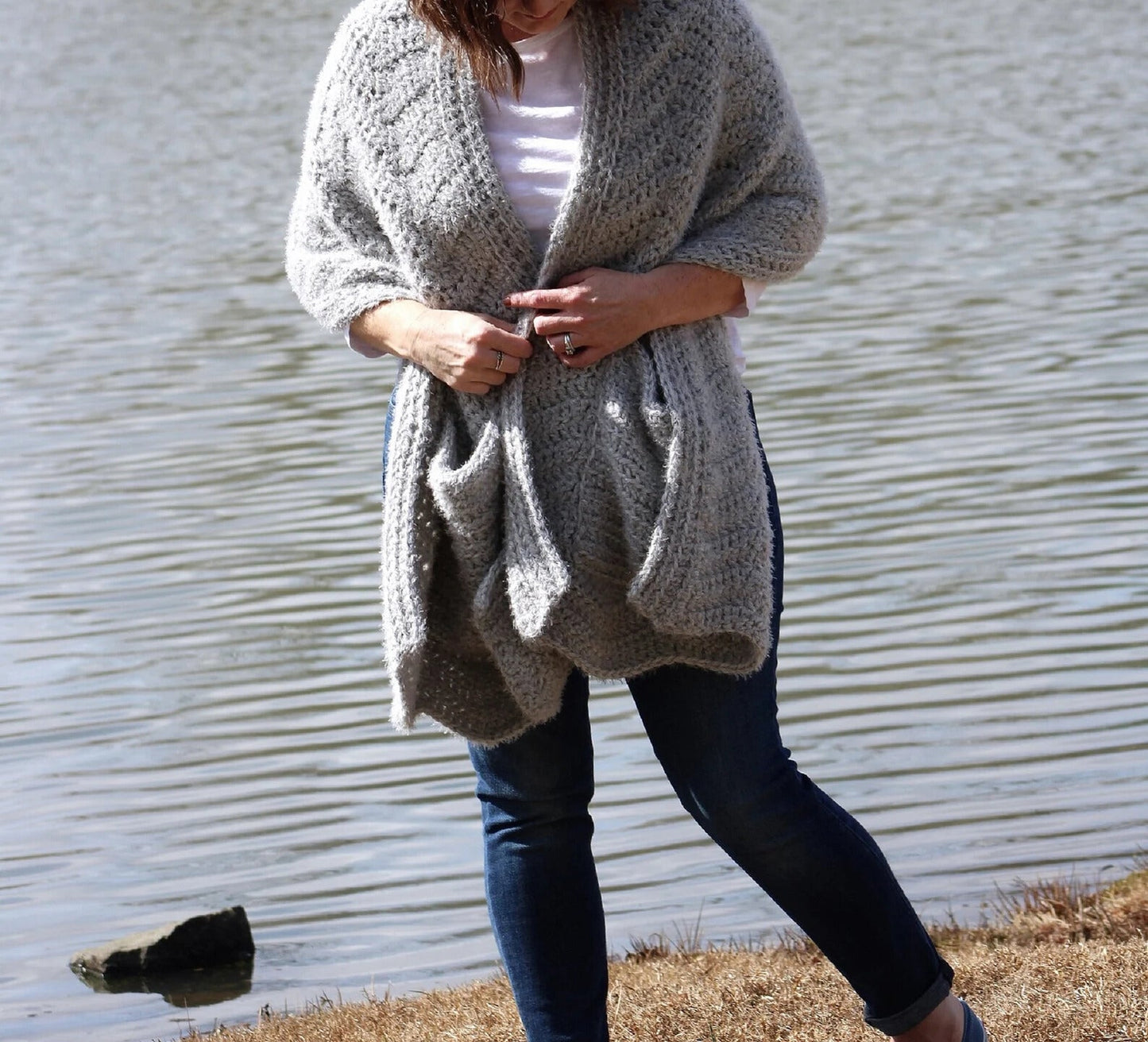 Hygge Pocket Shawl Crochet Pattern
