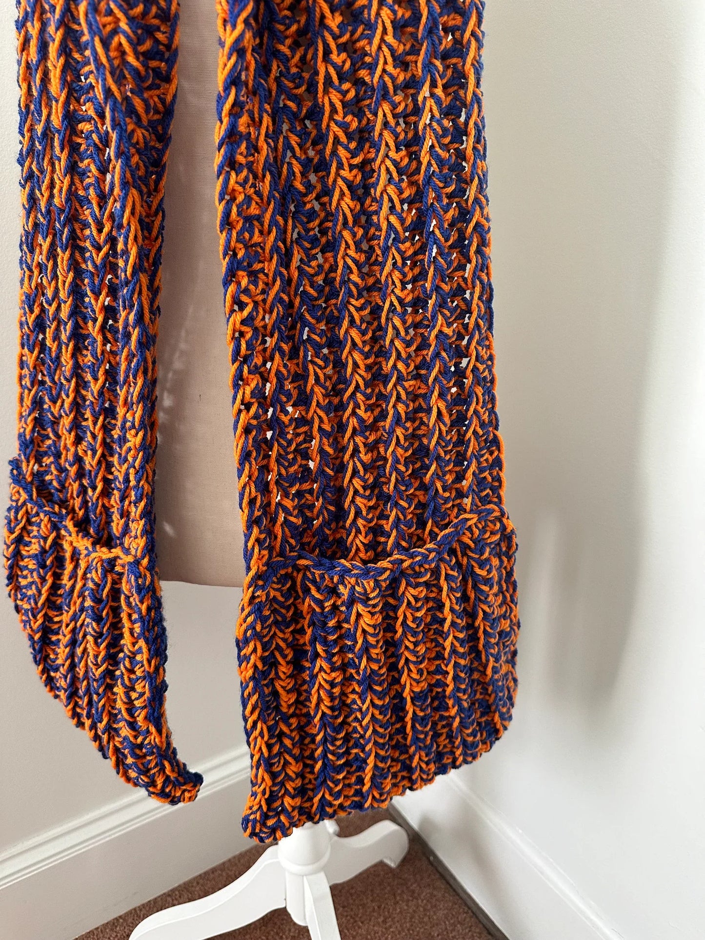 Hooded Pocket Scarf Crochet Pattern