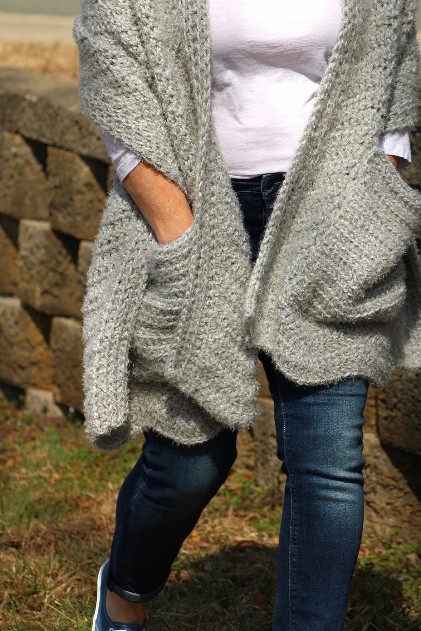 Hygge Pocket Shawl Crochet Pattern