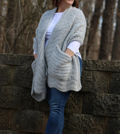 Hygge Pocket Shawl Crochet Pattern