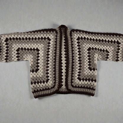 Hexagon Granny Square Cardigan Crochet Pattern