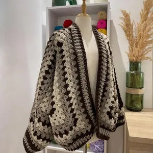 Hexagon Granny Square Cardigan Crochet Pattern