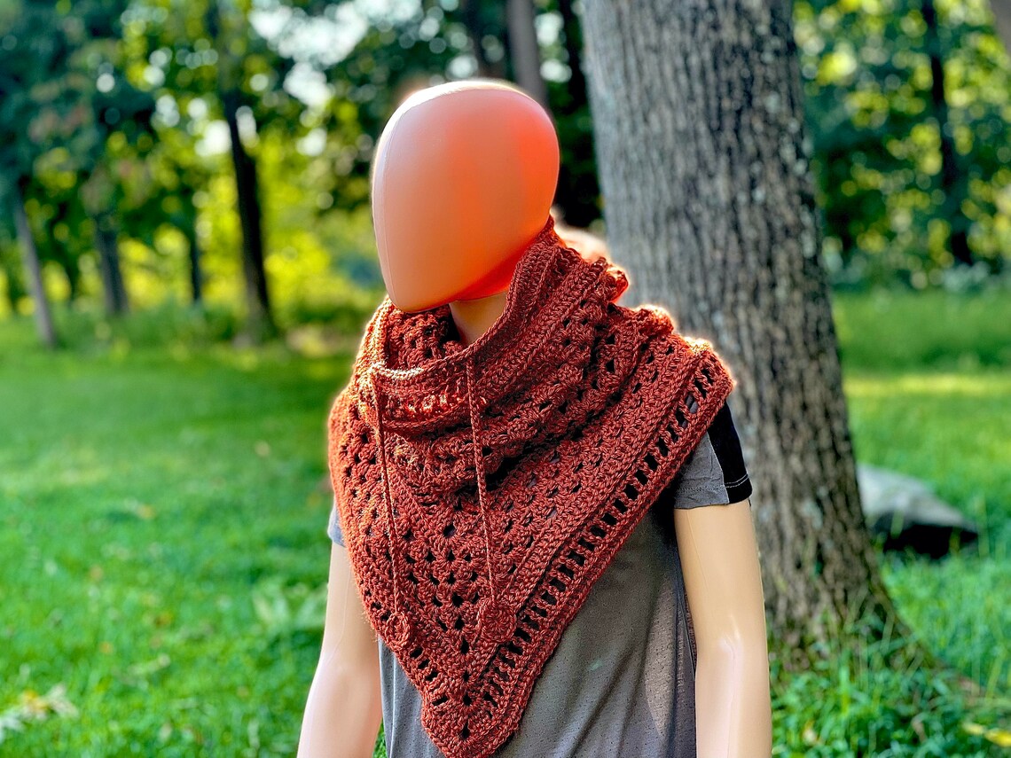 Hood Poncho Cowl Crochet Pattern