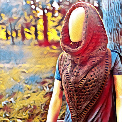 Hood Poncho Cowl Crochet Pattern