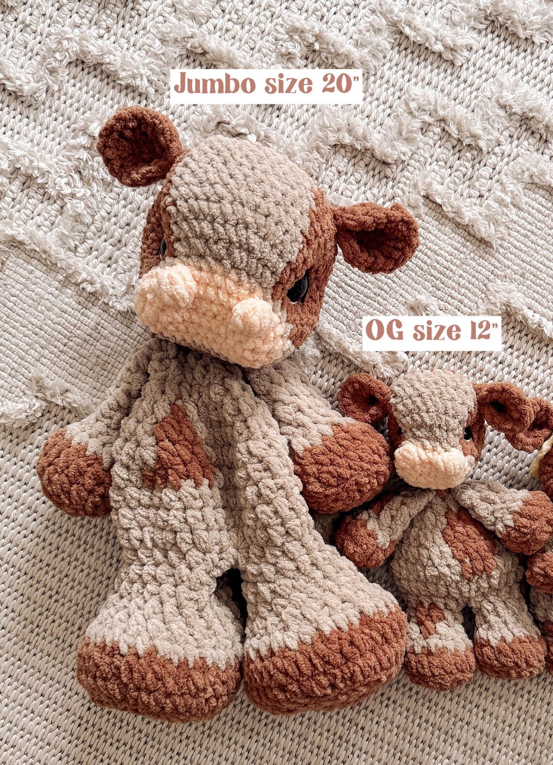 JUMBO Charlie the Calf Crochet Pattern