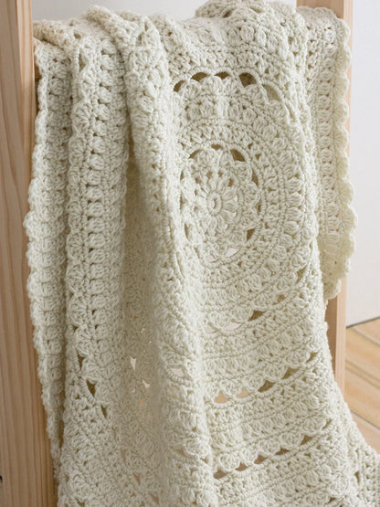 Lacy Shell Design Blanket Crochet Pattern