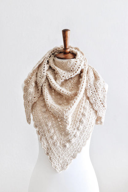 Triangle Lace Shawl Crochet Pattern