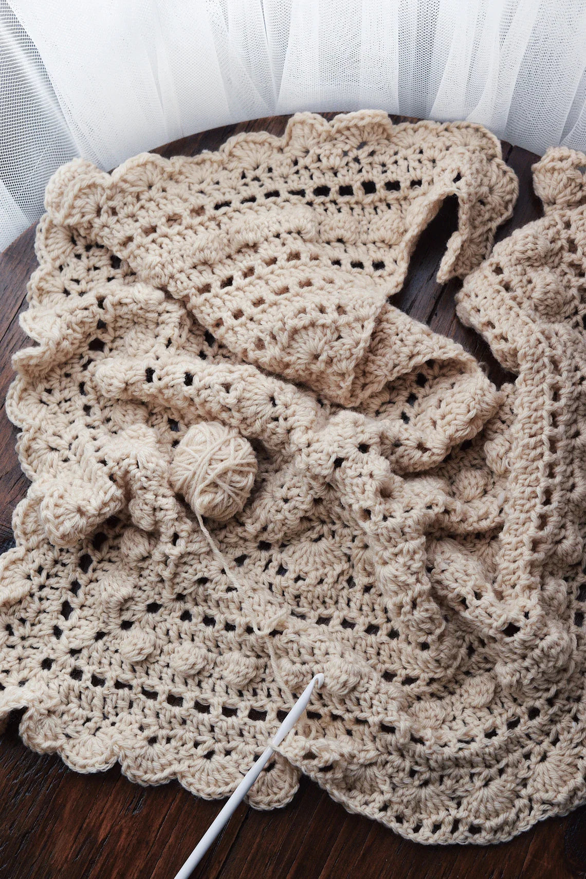 Triangle Lace Shawl Crochet Pattern
