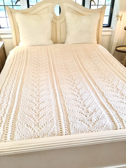 Lace Throw Afghan Crochet Pattern