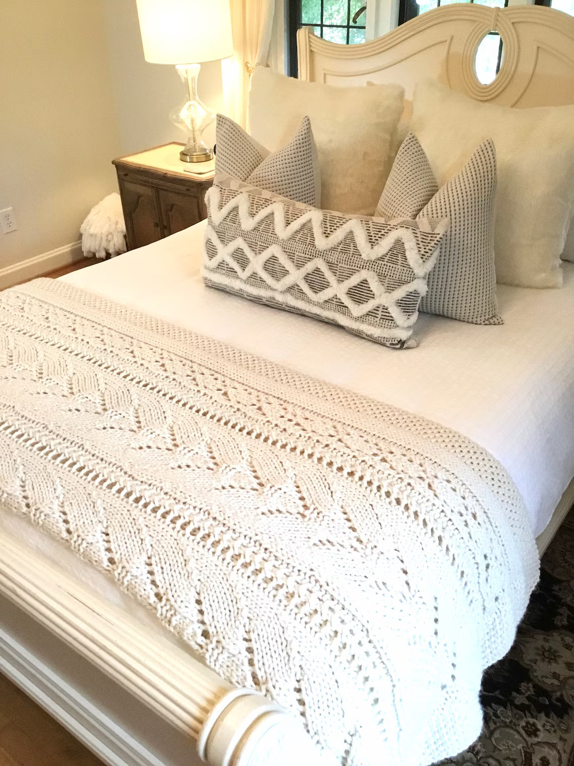 Lace Throw Afghan Crochet Pattern