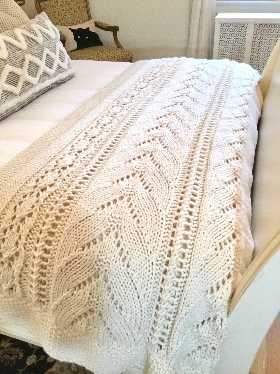 Lace Throw Afghan Crochet Pattern