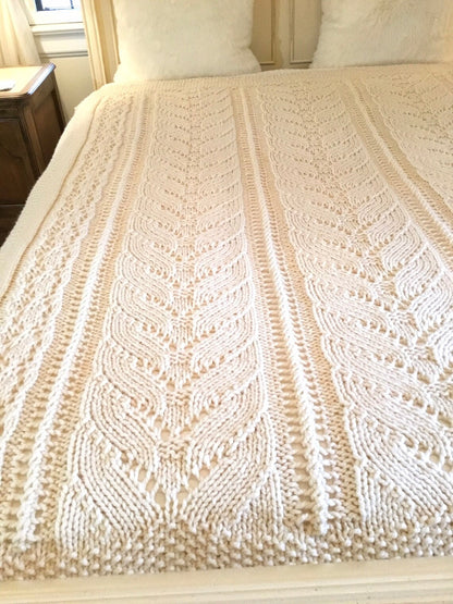 Lace Throw Afghan Crochet Pattern