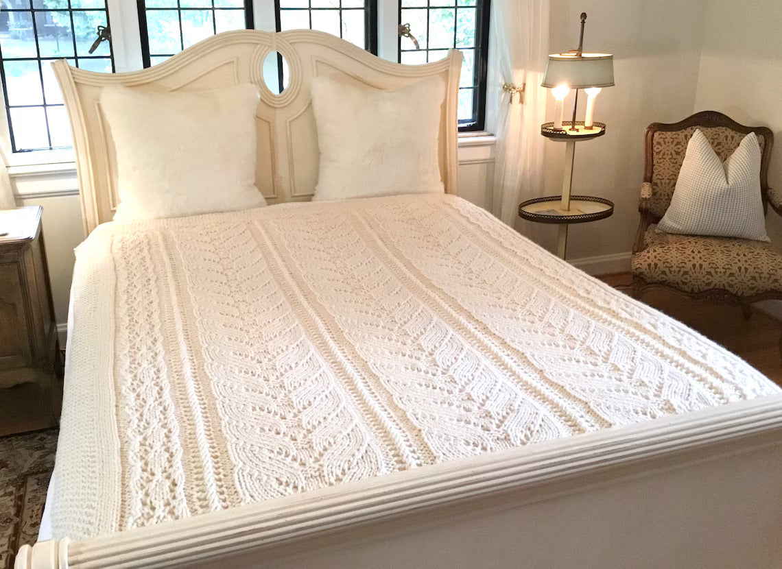 Lace Throw Afghan Crochet Pattern