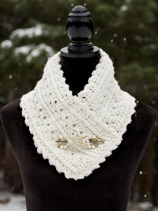 Lacy Winter Neck Warmer Crochet Pattern
