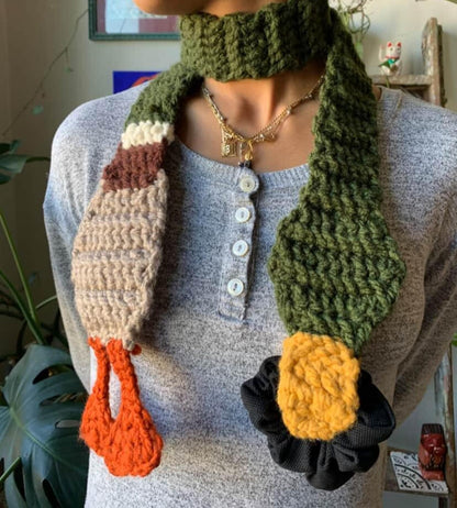 Mallard Duck Scarf Crochet Pattern