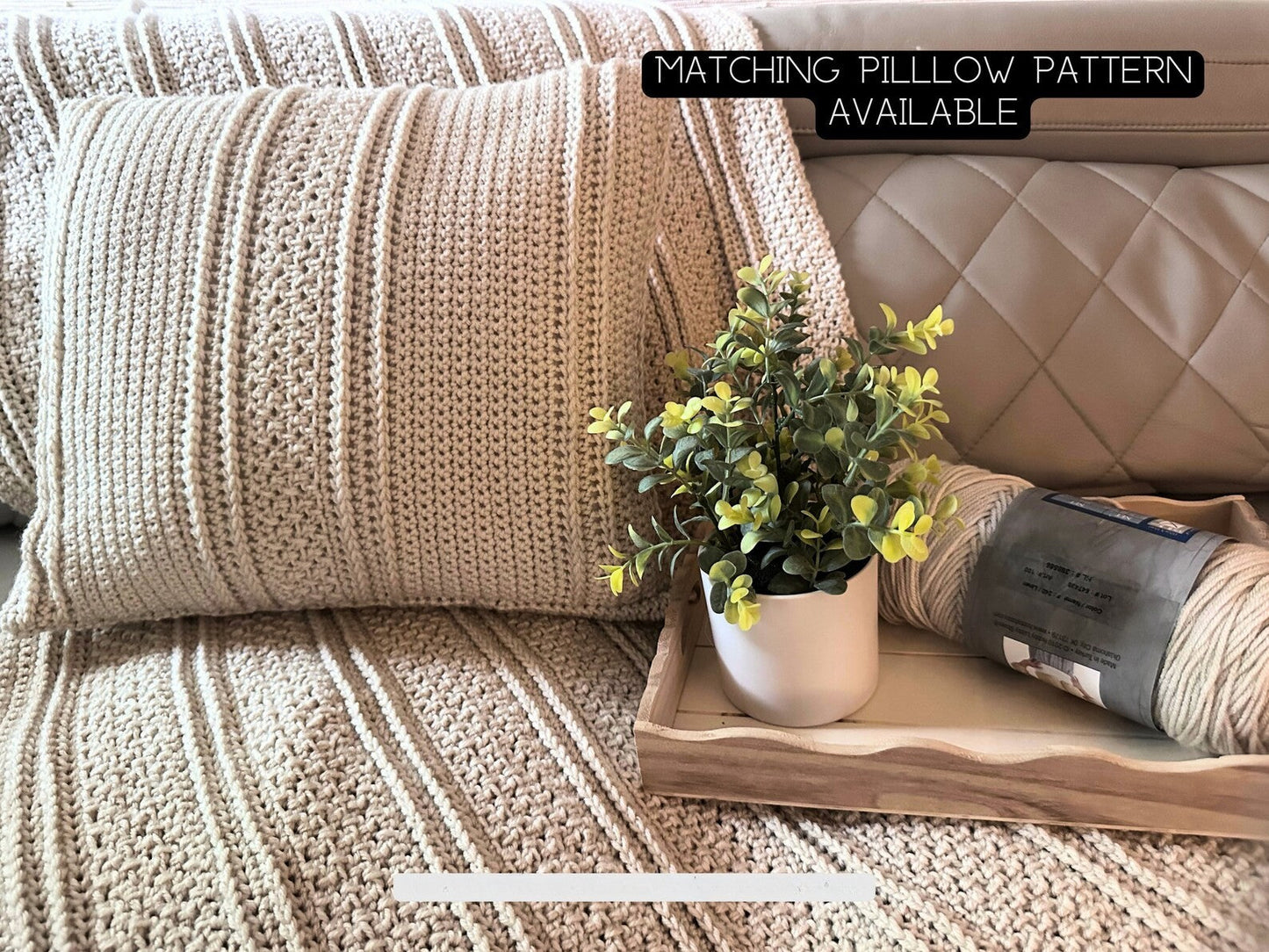 Textured Blanket Crochet Pattern
