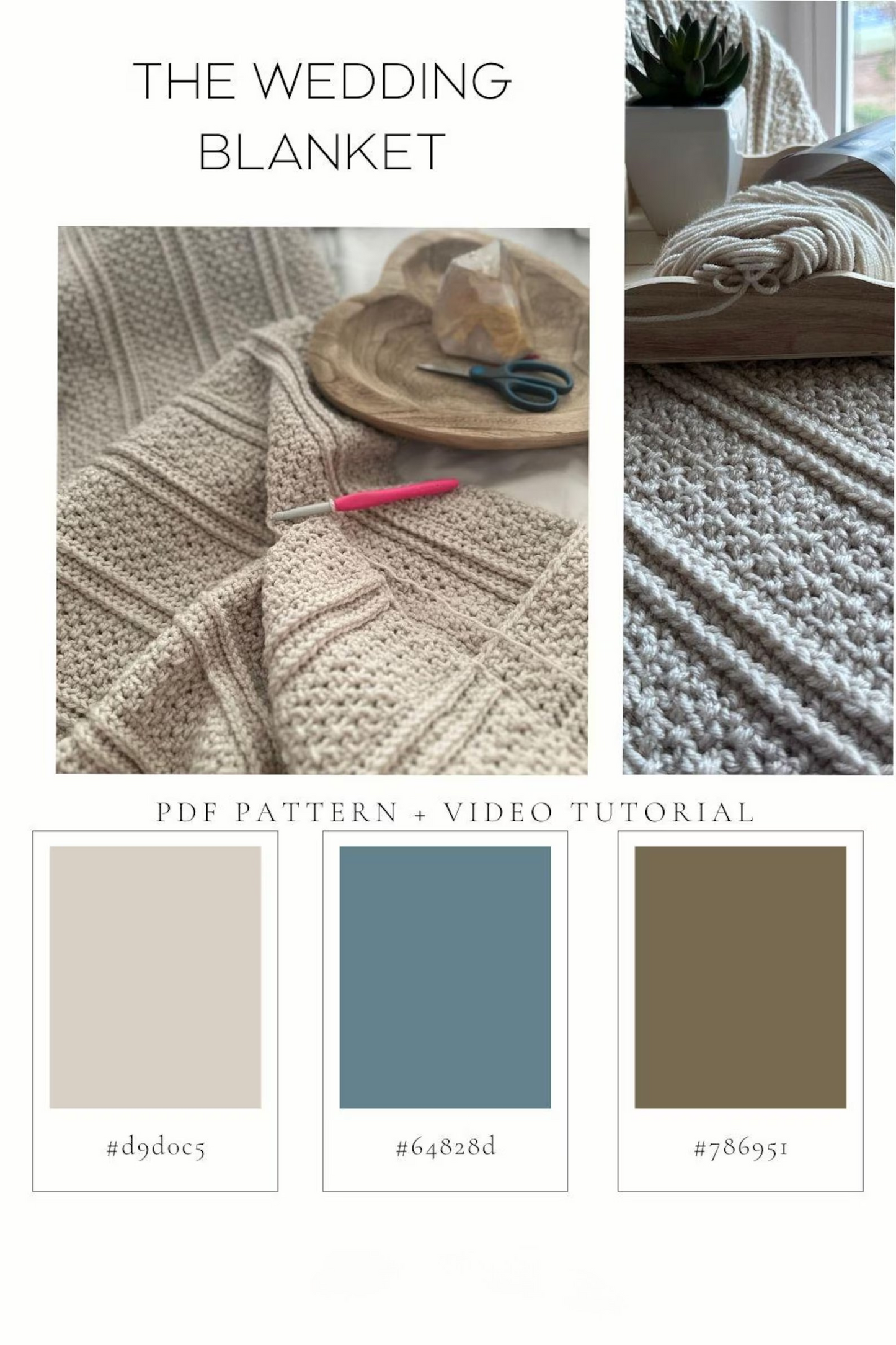 Textured Blanket Crochet Pattern