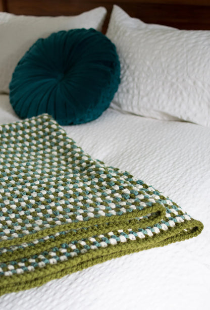 The Chunky Moss Throw Crochet Pattern