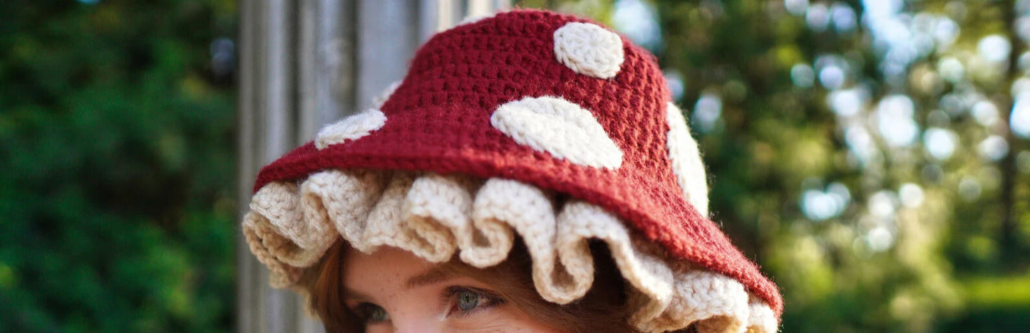 Mushroom Hat Crochet Pattern