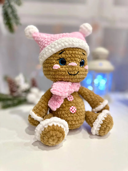 NO SEW Gingerbread Man Crochet Pattern