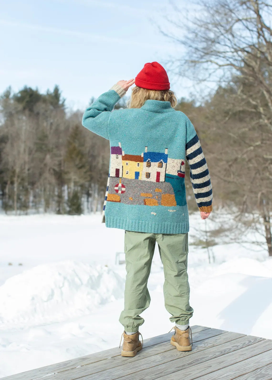 Nautical Cardigan Knitting Pattern