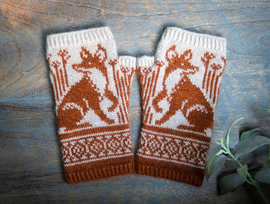 Outfoxed Mitts Knitting Pattern