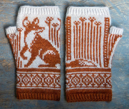 Outfoxed Mitts Knitting Pattern