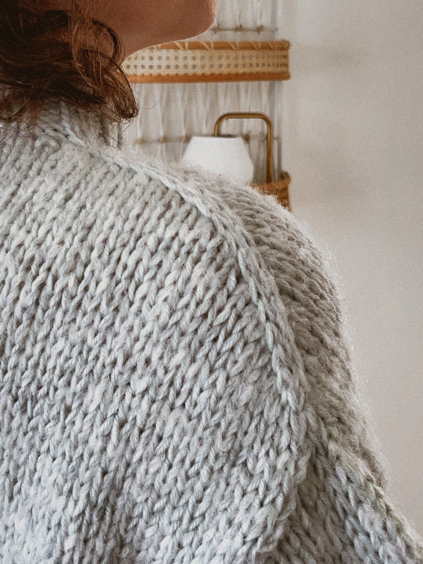 Oversized Crew Neck Pullover Knitting Pattern