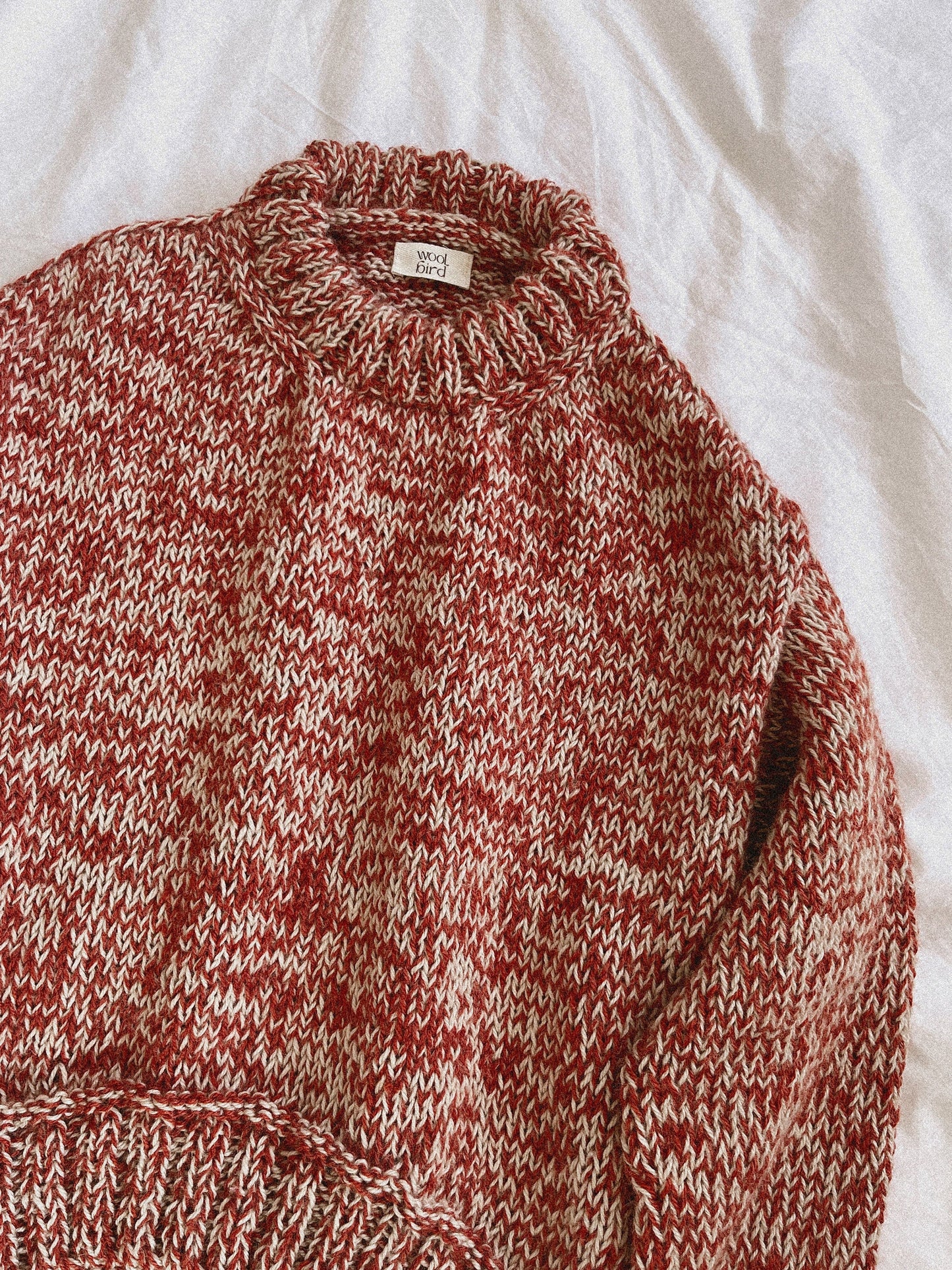 Oversized Crew Neck Pullover Knitting Pattern