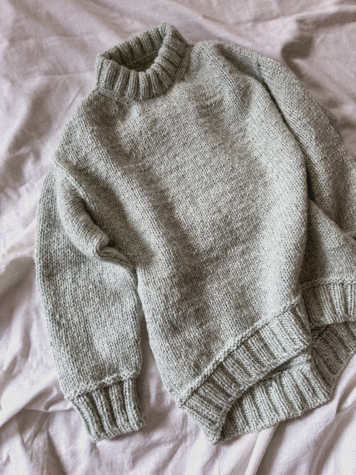Oversized Crew Neck Pullover Knitting Pattern