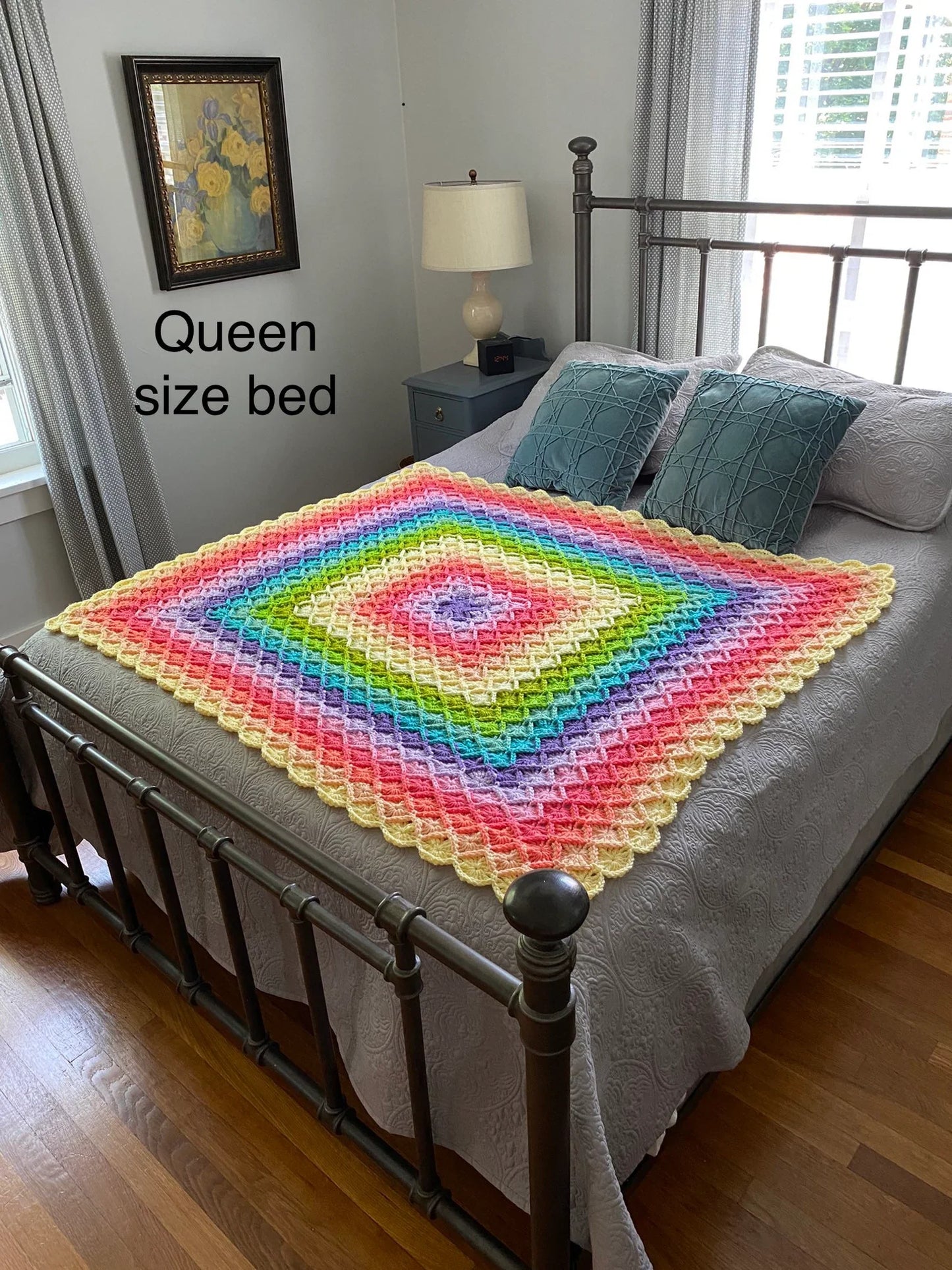 Pastel Bavarian Throw Crochet Pattern