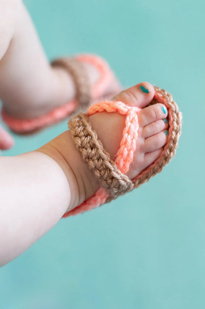 Baby Strap Flip Flops Crochet Pattern