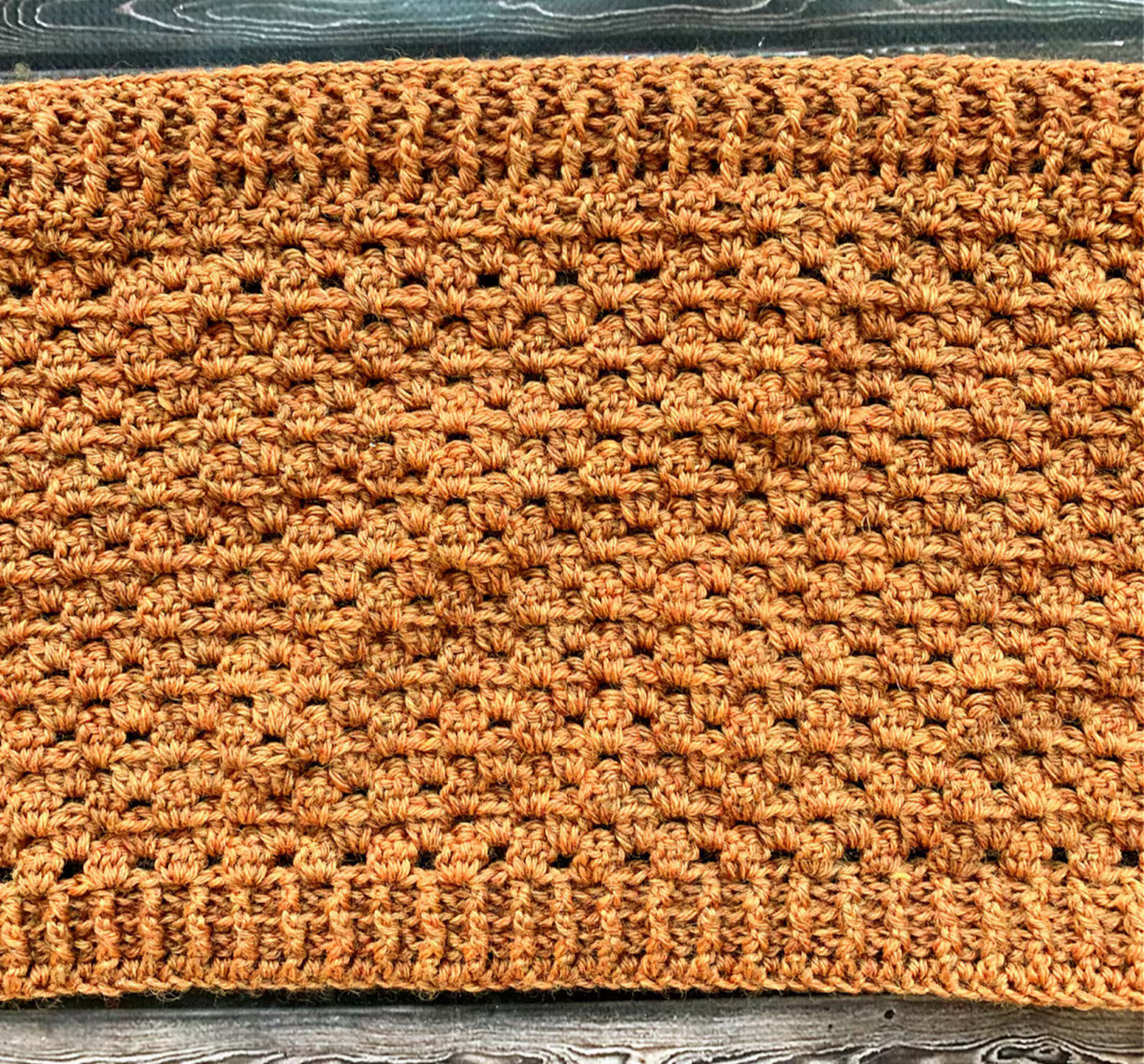 Persimmon Pocket Shawl Crochet Pattern
