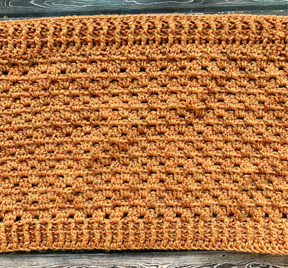 Persimmon Pocket Shawl Crochet Pattern