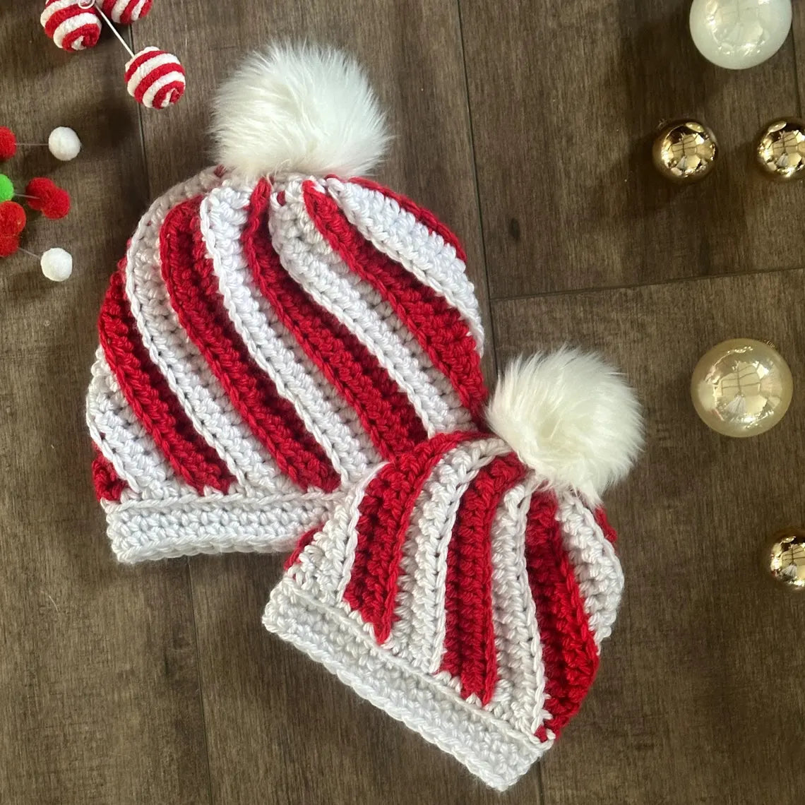 Peppermint Twist Beanie Crochet Pattern