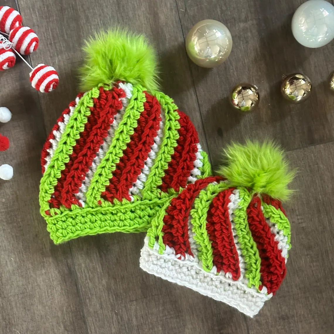 Peppermint Twist Beanie Crochet Pattern