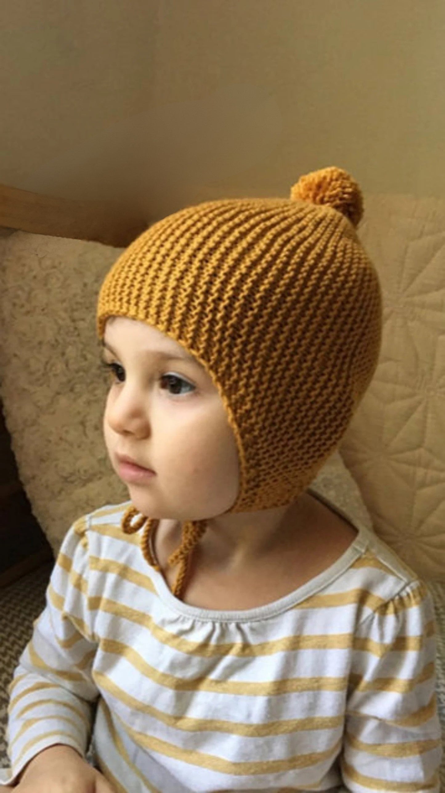 Baby Bonnet Knitting Pattern