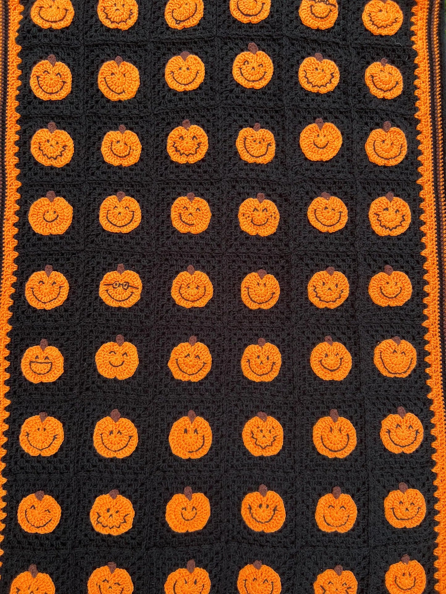 Pumpkins Afghan Crochet Pattern