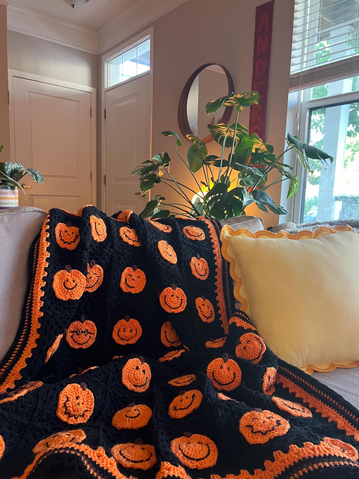 Pumpkins Afghan Crochet Pattern