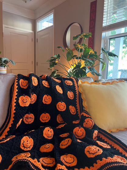 Pumpkins Afghan Crochet Pattern