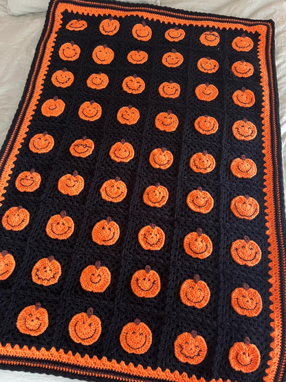 Pumpkins Afghan Crochet Pattern