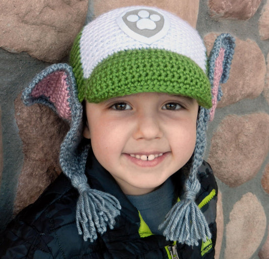 Recycle Rescue Dog Crochet Hat Pattern